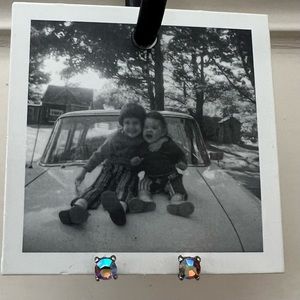 Anthropologie Swarovski crystal earrings.